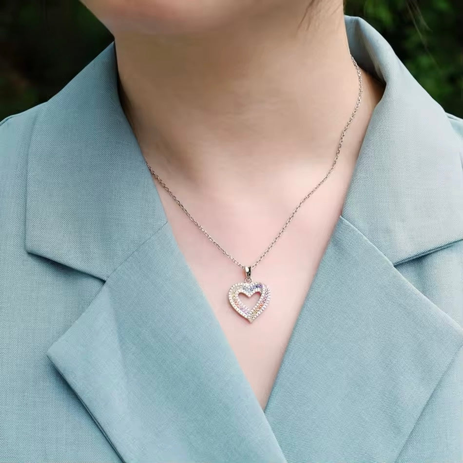 Blushing Heart Necklace