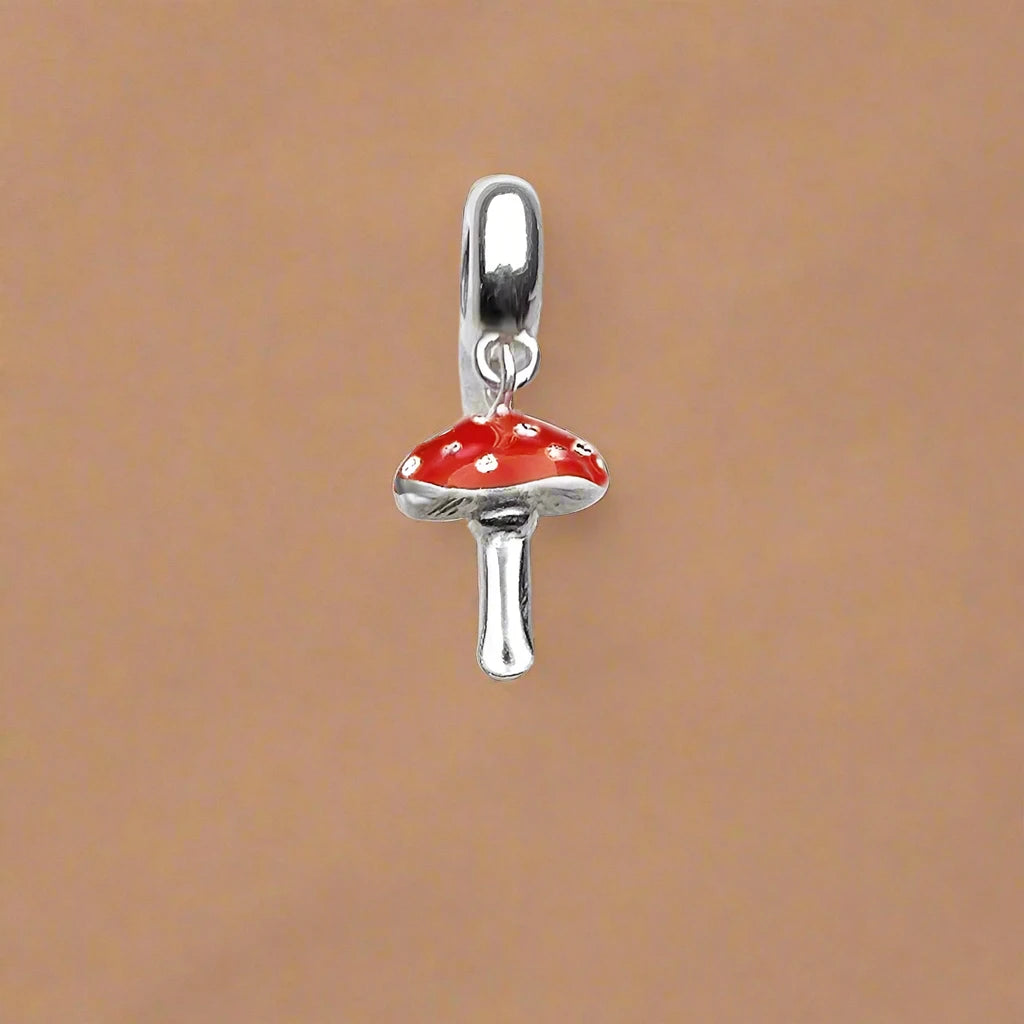 Red Mushroom Pendant Charm