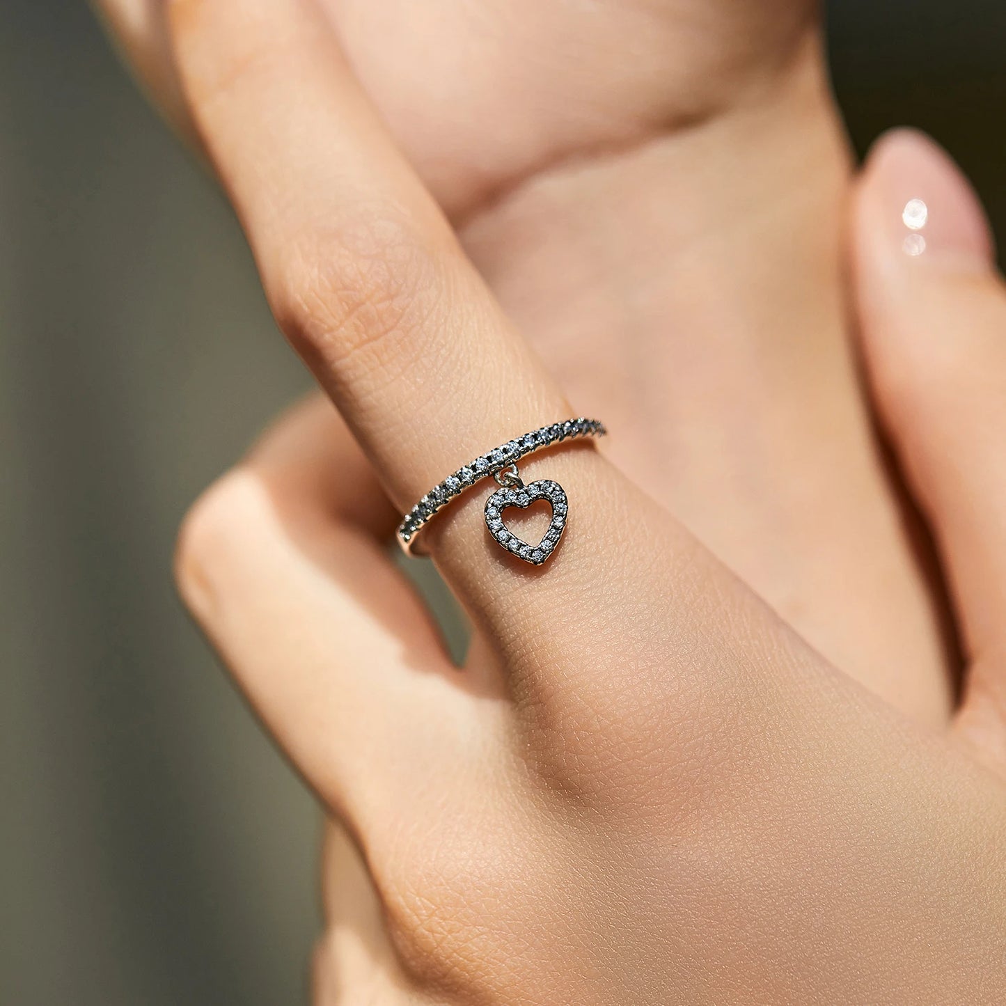 Heart Charm Ring