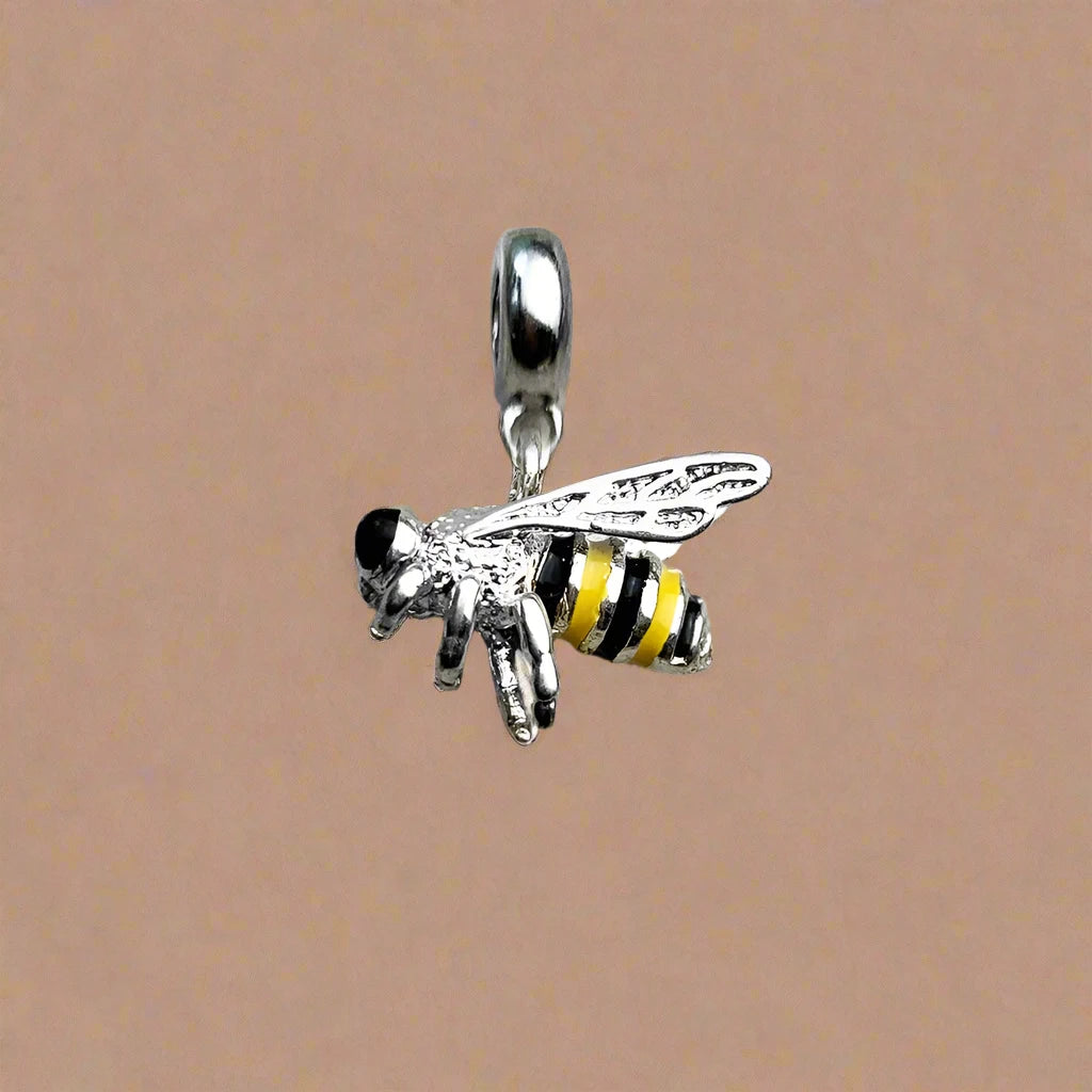 Sterling Silver Honey Bee  Charm